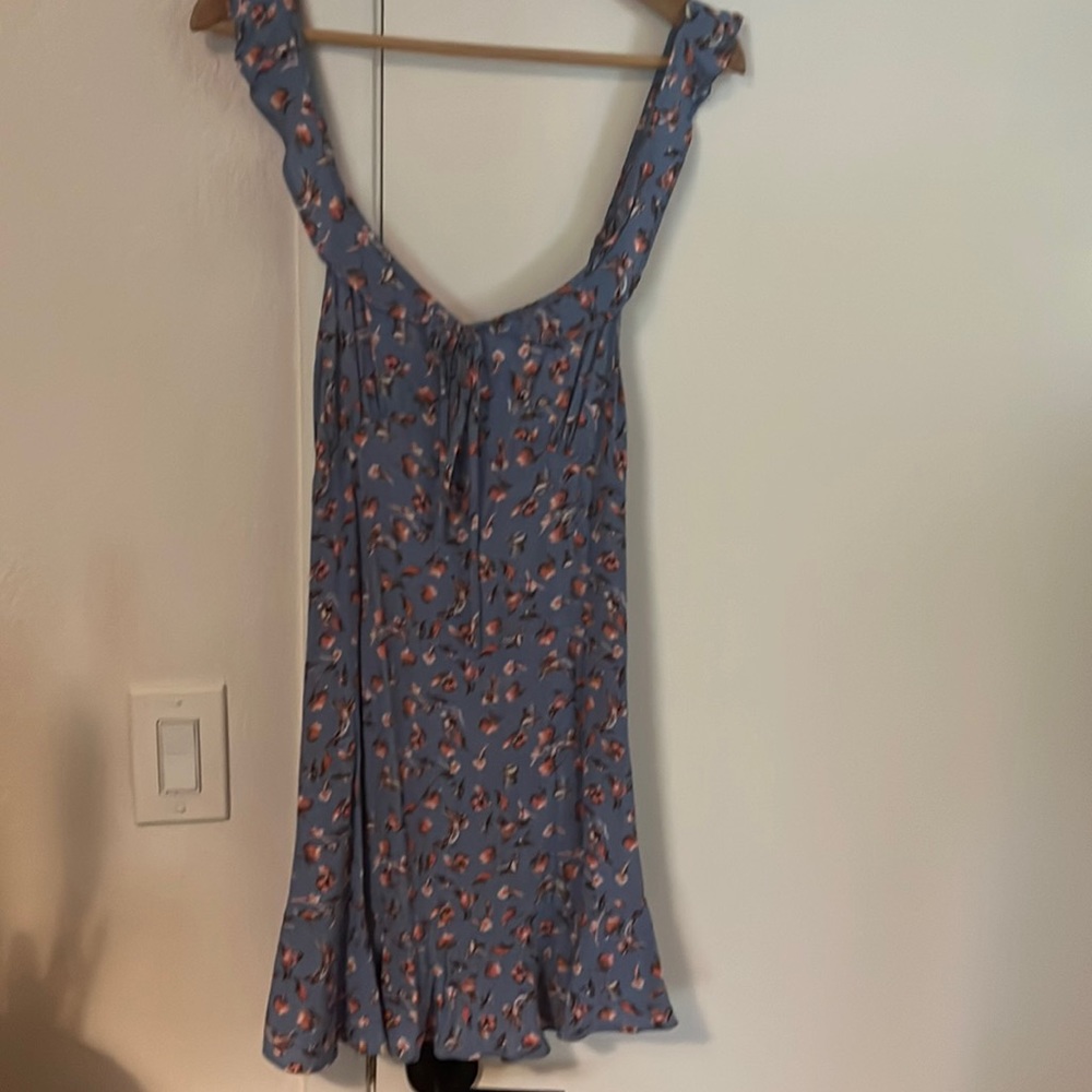 Blue Floral Summer Dress